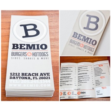 8.5x11 Menu Printing